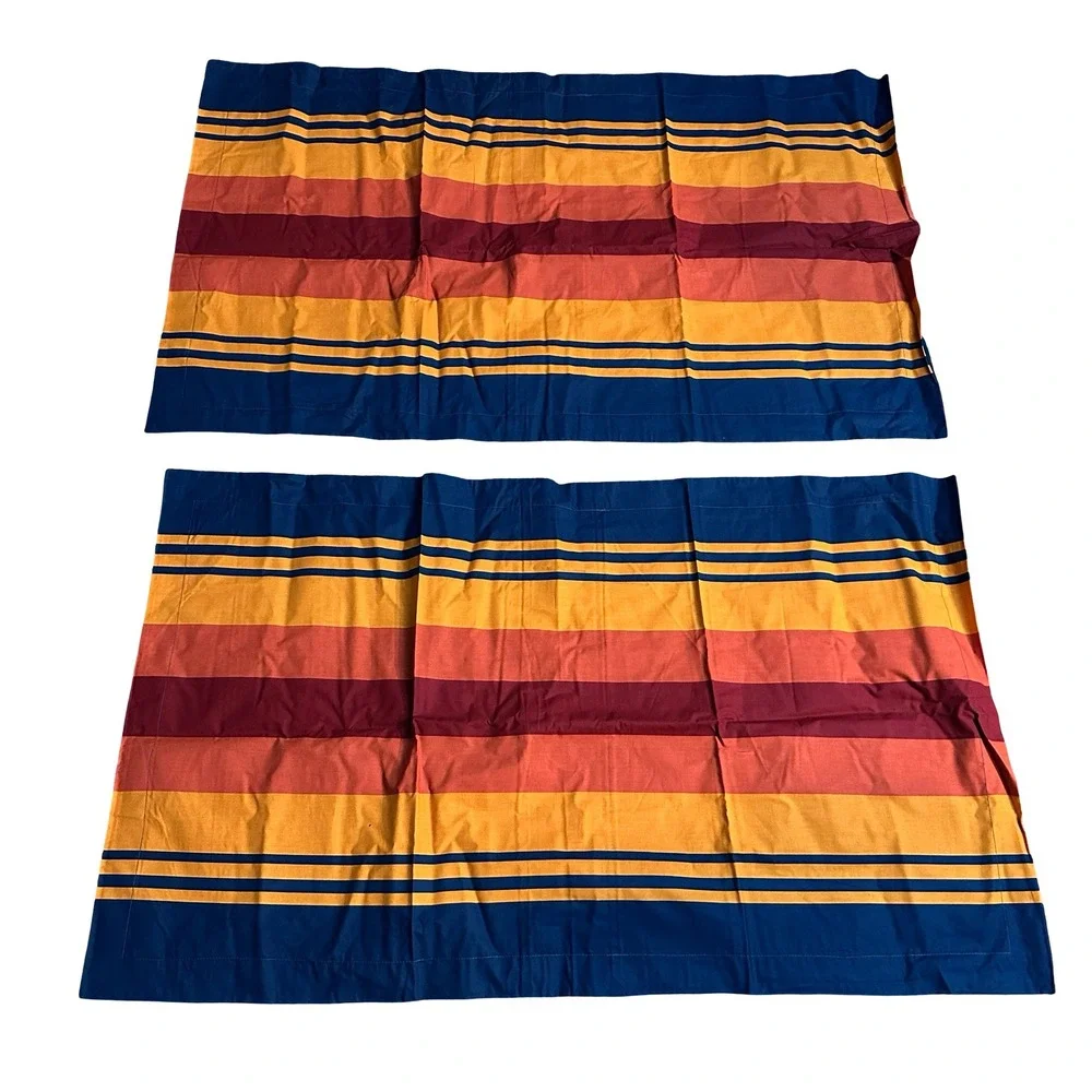 Pendleton Grand Canyon Striped King Comforter 2 Pillow Sham Set Blue 3pc Cotton